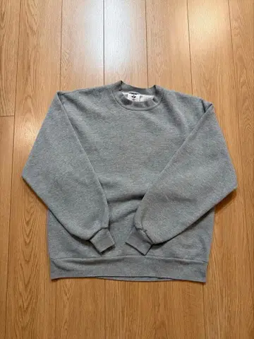 90's 무지 그레이 맨투맨 저지 USA제