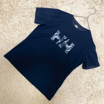 [ 양품 ] HELLY HANSEN HH 로고 티셔츠 L 네이비