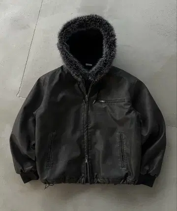 WISH FOR EVER 후드 블루종 블랙