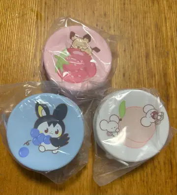 포켓몬스터 피스 실리콘 파우치 가챠 3종 세트