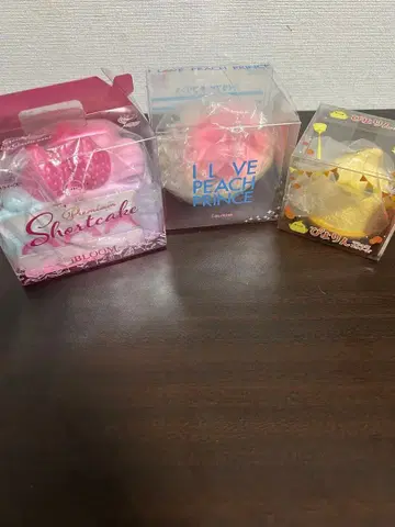 블룸 스퀴즈 세트 (숏 케이크 복숭아 병아리 마카롱)