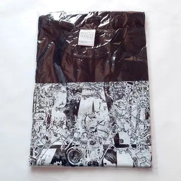 브레이브리 디폴트 아트 T셔츠 블랙 콜라주 M 사이즈 미개봉