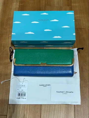 tsumori chisato 츠모리치사토 지갑 장지갑 그린/블루