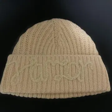VARZAR 니트 모자 크림색 프리 사이즈