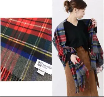 존스턴스 머플러 스톨 체크 머플러 체크 저널