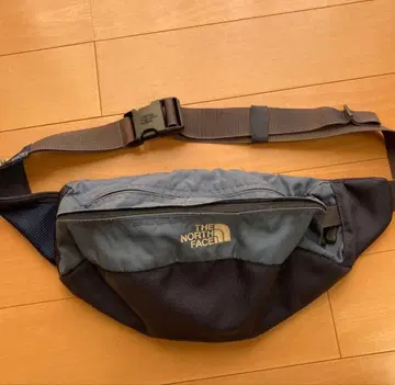 정품 THE NORTH FACE 블루 그레이 계열 허리 숄더 바디백
