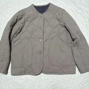 노브랜드 퀼팅 자켓 L 카키색