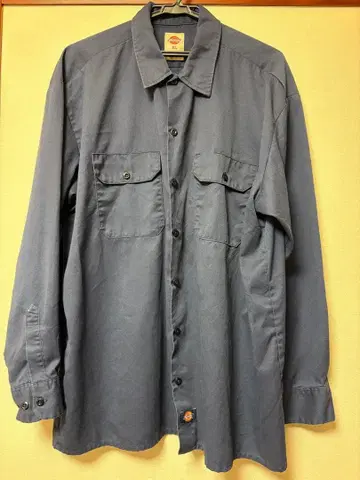 Dickies XL 네이비 긴팔 셔츠