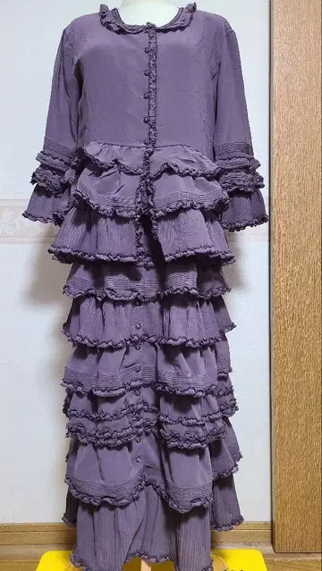 카네코 이사오 KANEKO ISAO 퍼플 프릴 3점 셋업