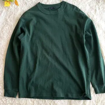 쉽스 긴팔 트레이닝복 코튼 100% 그린 남성용 S 빅 사이즈 고품질