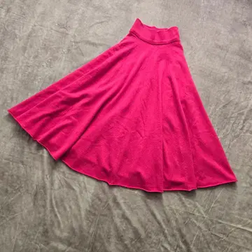 익스트림 캐시미어 롱 스커트 핑크