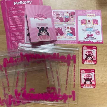 mellojoy 메로조이 스퀴즈 설명서 분말 봉투 부속품 9세트