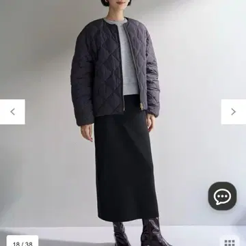 UNFILO x TAION 숏 다운 블루종