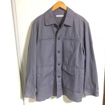 그레이 버튼 셔츠 자켓