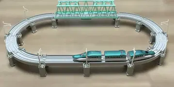 프라레일 고가 레일과 대철교 세트