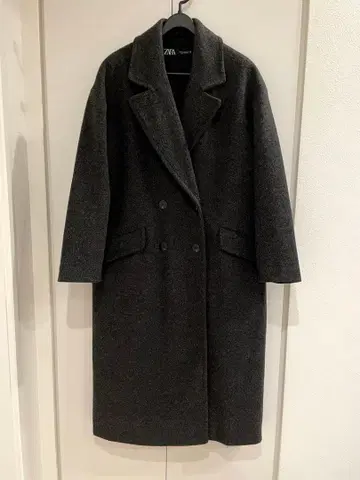 [ ZARA ] 다크 그레이 체스터 코트 XS