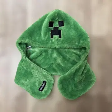 [ 새상품급 ] 마인크래프트 크리퍼 코스프레 머플러 후드 부착