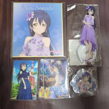 러브 라이브 소노다 우미 아크릴 스탠드 색지 카드 아크릴 참