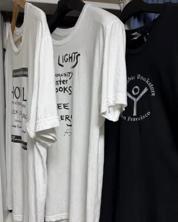 City Lights Bookstore 티셔츠 3개 세트