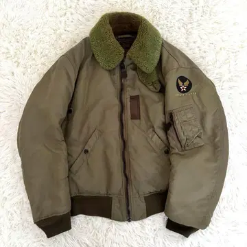 휴스턴 HOUSTON B-15B 플라이트 자켓 밀리터리 무스탕 옷깃