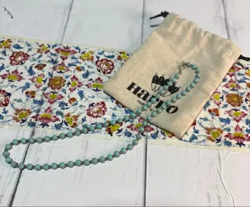 실버 터키석 비즈 목걸이