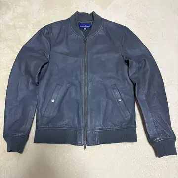 Urban Research 그레이 가죽 자켓 40 MA1 새상품급