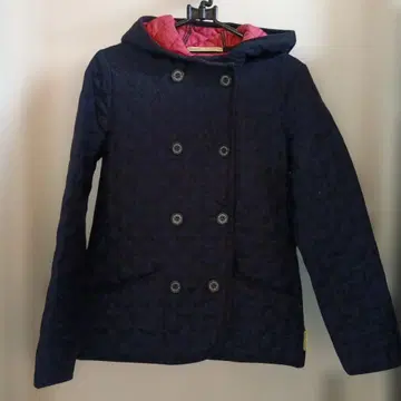 트래디셔널 웨더웨어 네이비 퀼팅 자켓