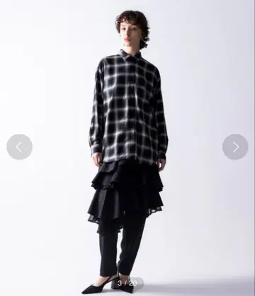 noisemaker 백 프릴 오버 사이즈 셔츠