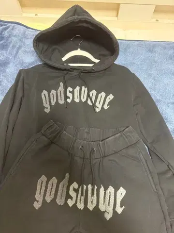 새상품급 godsavage 블랙 셋업 M