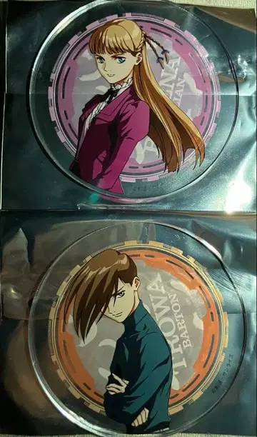 신기동전기 건담 W 30주년 그라테 아크릴 코스터 트로와 리리나