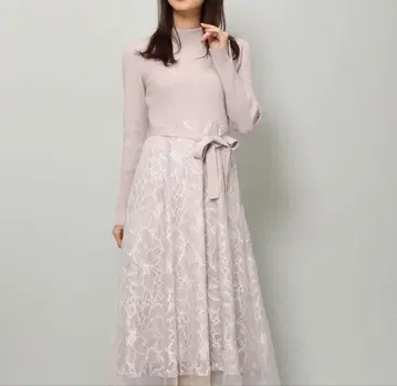 미슈마슈 시어 플라워 도킹 원피스