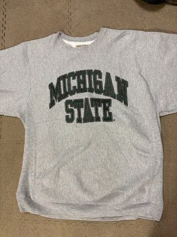 MICHIGAN STATE 칼리지 맨투맨 그레이 M 구제 의류