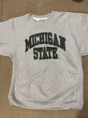 MICHIGAN STATE 칼리지 맨투맨 그레이 M 구제 의류