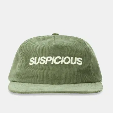 SUSPICIOUS 코듀로이 캡 - Lichen Green