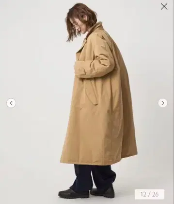 conte 발라칼라 다운 코트 베이지