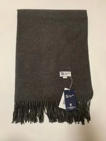 대형 존스톤즈 캐시미어 머플러 스톨 그레이