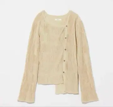 Eaphi WAVE TUCK ASYMMETRY GLITTER CARDIG