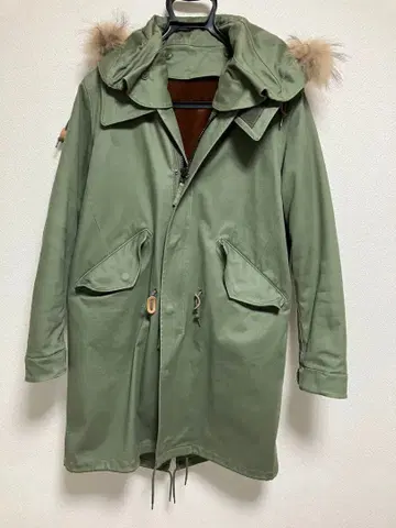 HARE 카키 모즈 코트 S