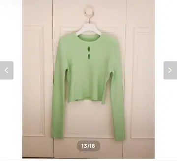 KATRIN 크롭 스웨터 밝은 그린