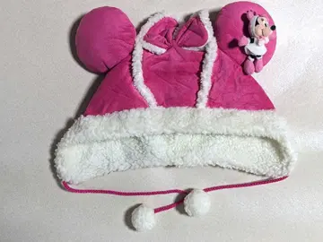 디즈니 팬 캡 핑크 무스탕 미니 미니짱