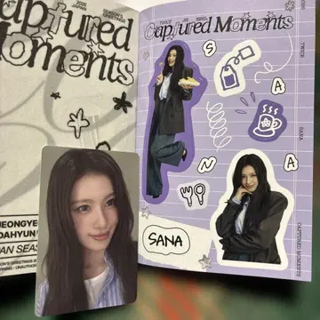 TWICESEASON'S GREETIN2026 사나 스티커 트레이딩 카드