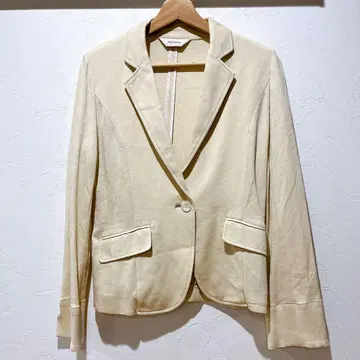 여성용 테일러드 자켓 얇은 소재 옐로우 컬러 앨리스버리 사이즈 9호