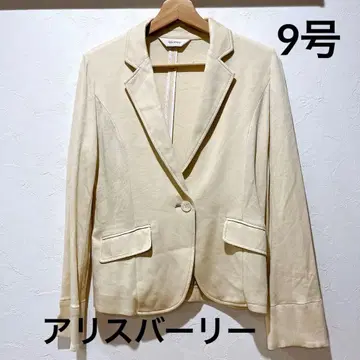 여성용 테일러드 자켓 얇은 소재 옐로우 컬러 앨리스버리 사이즈 9호