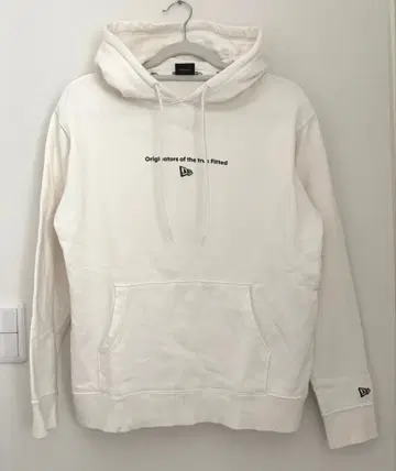 뉴에라 맨투맨 후드티 서클 로고 코튼 S 화이트