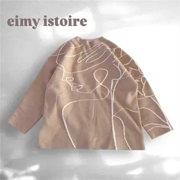 [새상품급] eimy istoire 페이스 섀도우 자카드 니트