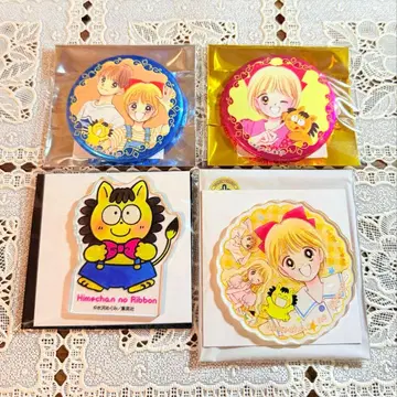 히메짱의 리본 [리본 70주년 기념 CAFE] 캔뱃지 아크릴 스티커 2