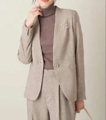 a.v.v [ 이지케어 ] 울라이크 칼라리스 자켓 베이지 L