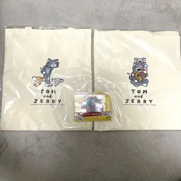 톰과 제리 happy 복권 C상 토트백 G상 스티커 세트