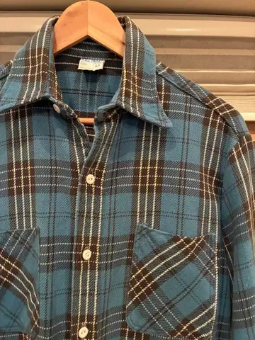 70s BIG MAC 빈티지 헤비 플란넬 셔츠 좋은 배색