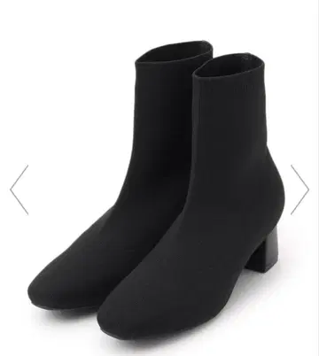 숏부츠 블랙 니트 오페크